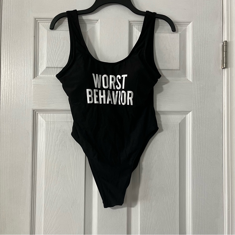 Black One Piece Swimsuit
